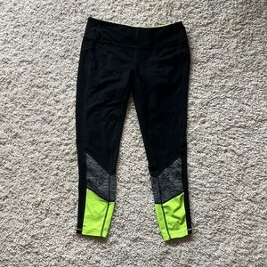 Tangerine Color Block Leggings